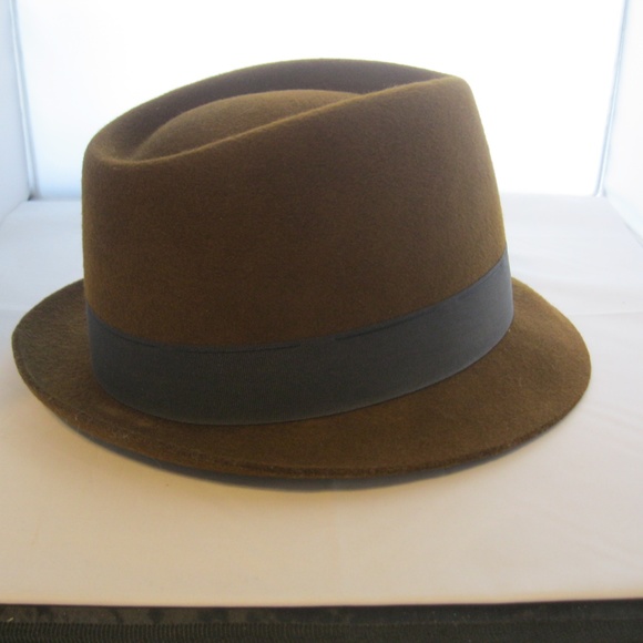 Men's Felt Fedora Hat Brown - Picture 3 of 8